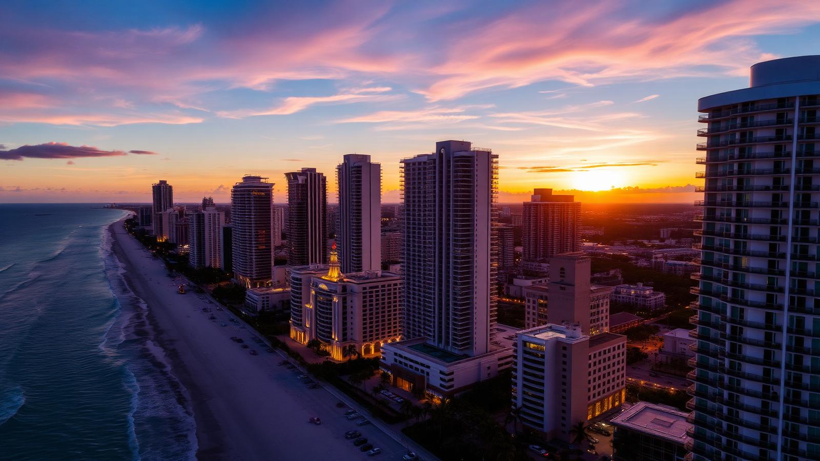 Vista aérea do Condado de Miami-Dade